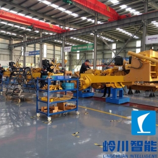 推土机总装流水线